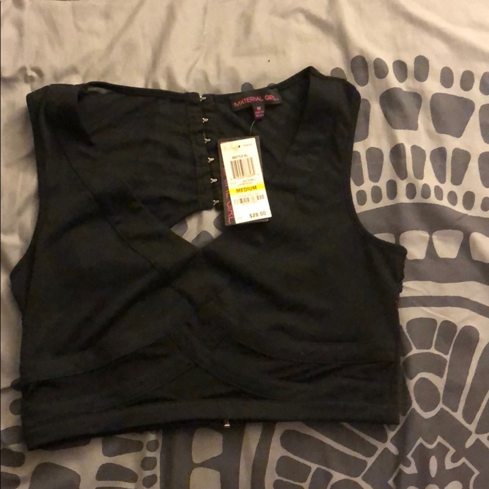 Black crop top